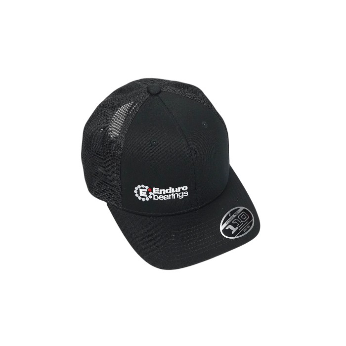 Enduro Bearing; BCAP-0001 - Embroidered Enduro Bearings Baseball Cap | Flexfit 110 mesh back | Black
