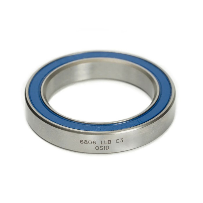 Enduro Bearing; 6806 LLB OSID - 1-1/8 Headset Bearing (30.2mm x 42mm x 7mm: 45deg ID only)