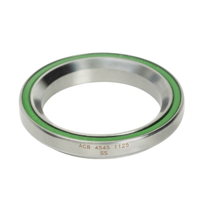 Enduro Bearing; ACB 4545 1125 SS - 1-1/8 440C stainless steel Angular Contact Headset Bearing (30.5mm x 41.8mm x 6.3mm:45x45 deg) -Angular-contact headset beari