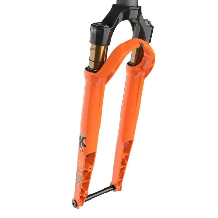 2022, 32, K, FLOAT, 700C, F-S, FIT4, 3POS-ADJ, SHINY ORANGE, BLACK/CLEAR LOGO, KABOLT 12X100, 1.5 T, 45MM RAKE SHINY BLK, AM